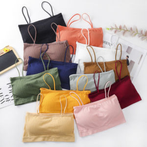 [ส่งเร็วพิเศษ!] Lansrubbra (N056) ชุดชั้นในสายเดี่ยว แบบร่อง แนวชิคๆ มี 4 สี ผ้านิ่มมาก