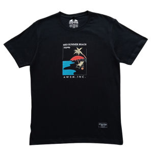 Anyway Kaos Pendek "Summer Beach" Black 680