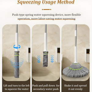 Multi-Functional Self-Wringing Mop for All Year Round Home Use  Deep Cleaning  Powerful Absorbency  Suitable for Adults and Families