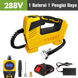 IRONHOOF Baterai Lithium Pompa Ban Mobil Truk Motor Elektrik Cek Tekanan Angin Digital LCD Display Portable Inflator Air Pompa Kompresor