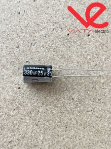 10 BUAH KAPASITOR ELCO 330UF 25V KAPASITOR CAPACITOR ELKO KAPASITOR 330 UF 25 V ups