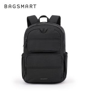 BAGSMART15.6 inch Laptop Backpack Travel Backpack Fluffy Multi-Pocket Large Capacity Schoolbag