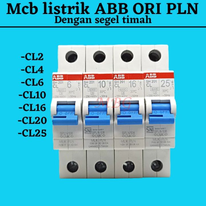 Mcb Listrik Abb Standar Pln Ori Dengan Segel Timah Tuas Biru Cl Cl Cl Cl Cl Cl Cl