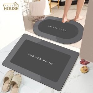 LEBI Thảm Sàn Phòng Tắm Tối Giản Hiện Đại Thảm Cửa Phòng Ngủ Nhà Vệ Sinh Nhà Vệ Sinh Thấm Hút Thảm Cửa Thảm Sàn Cửa Chống Trượt