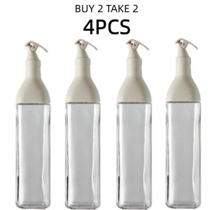 【BUY 1 TAKE 1】500ml Glass Oil Pot Leak-Proof Seasoning Oil Bottle Soy Sauce Vinegar Dispenser Cooking Bottle Kitchen Utensils