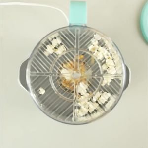 SG STOCK Mini Electric Hot Air Popcorn Maker - Portable Popcorn Machine with Switch Control & Non-Stick Pot for Home Use