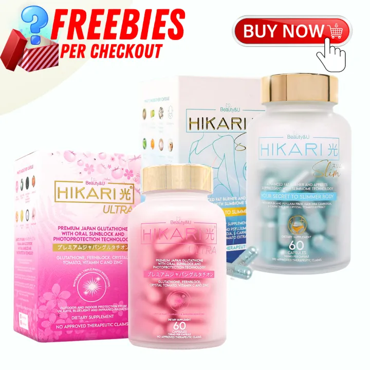 Hikari Ultra / HIkari Slim by Beauty&U Hikari Slim Premium Japan Glutathione 60 Capsule HIKARI Glutathione