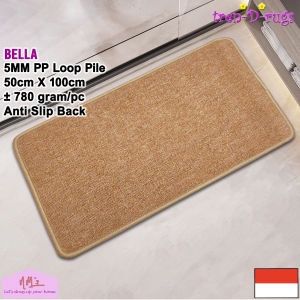 Tren-D-rugs Keset kaki polos alas lantai dapur panjang kamar tidur anti slip 50 cm x 100 cm - NMs