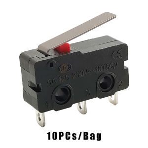 Set of 10 Micro Switch Mini 3 Pins Limit Switch NC NO SPDT ON OFF 5A 125 250V~10T85μ WK2-02