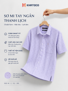 Áo sơ mi Khatoco tay ngắn (LXL)