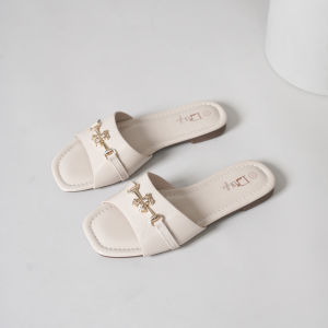 Women Boho Rhinestone Flat Slide Sandals Non Slip Summer Casual Slippers for Beach Daily Wear Glamorous Summer Slides 3018-17
