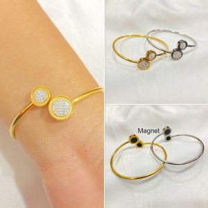 Gelang Titanium Cuff Magnet Anti Karat: Aksesoris Perhiasan Kesehatan