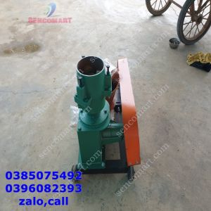 Khung máy ép cám viên s160 chạy dây curoa 3 quả lô không mô tơ
