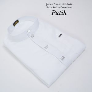 Al haz gamis jubah anak usia 1-14 tahun jubah anak laki laki lengan panjangbahan katun madinah super adem