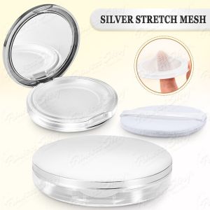 Cosmetic Container Powder Case Portable Travel Container with Velvet Powder puff and Mirror