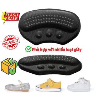 Lót gót giày trẻ em 4D giảm size bảo vệ gót chân. Đệm lót gót giày cho bé chống tuột gót masage gót giảm size giày