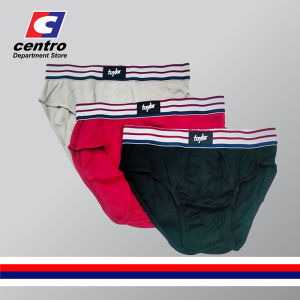 Taylor Mens Stripe Garter Underwear/Brief Cotton 3in1 S-XL (Assorted Colors per Set)