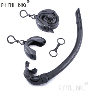 Adult Portable Playful Bag Diving Snorkel Foldable Wet Breathing Tube All Silicone Multi Colors Available Swimming Accessory E118