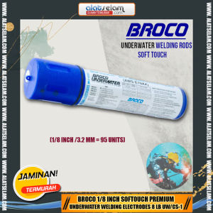 BROCO 1/8 inch SofTouch Premium Underwater Welding Electrodes 8 lb / Alat Las Bawah Laut Untuk Menyambung Dalam Laut / Kawat Menyambung Bawah Laut