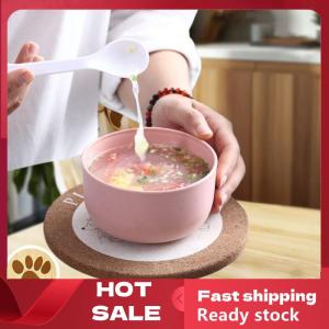 🚚【Local Express Delivery】🚚 Solid Color Wheat Straw Bowl Fruit Vegetable Dessert Rice Bowl Lightweight Food Bowls Household Kitchen Dining Tableware