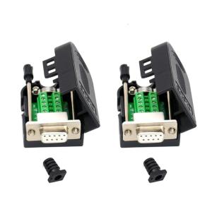 D SUB 9Pin RS232 Adapters RS485 RS422 Connection with Mounting Screws/Nuts and Easy Installation