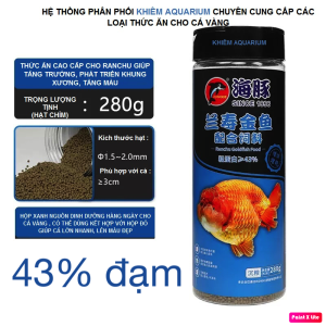 Thức ăn cho cá vàng Porpoise 50% đạm Ranchu tăng body màu phát triển toàn diện