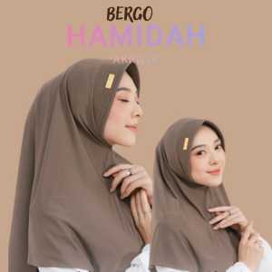 Jilbab Bergo Hamidah Size M Label Akrilik Premium
