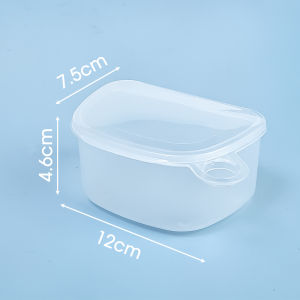 YESPERY Denture Bath Box Organizer False Teeth Storage Box with Brush Rack Denture Container Cleaning Teeth Cases Artificial Tooth Boxes