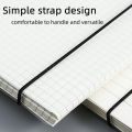 A5/A6/B5 Transparent PP binder line grid spiral notebook double spring college school office notepad. 
