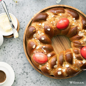 Wilmax England Round Bamboo Platter