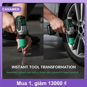 【CANAMEK】 Tác Động Cờ Lê Khoan Adapter 1 2 Để 1 4 Hex Chuyển Đổi Ổ Cắm Bit Chủ Cường Độ Cao Công Cụ Cho Nhà Hội Thảo Dự Án