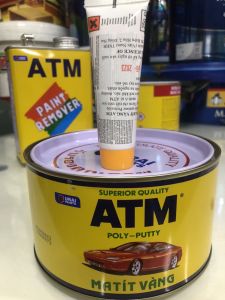 Bột bả Matít đa năng ATM (1kg) sắt-gõ-nhựa. khô nhanh và hiệu quả rất cao với khả năng kết dính và dẻo dai tuyệt vời.