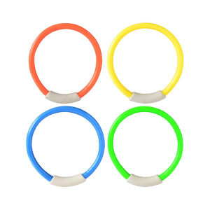 4pcs Diving Rings Swimming Pool Underwater Diving and Retrieve Toys