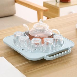 (Hearth & Haven)Moveable Rolling Storage Tray Moveable Gas Tank Swivel Bracket Plastic Base Basin Holder with Pulley