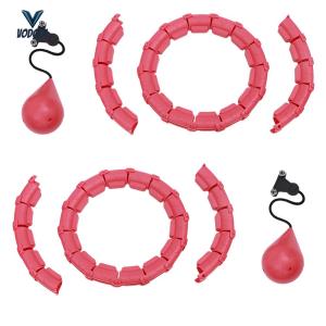 2Pcs 24 Sections Weighted Ring with Auto-Spinning Ball Circles Ring Adjustable Smart Circles Detachable for Fitness Workout [Vodool Center]