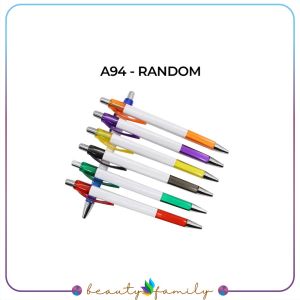 BF-A94 Pulpen Plastik 1MM Pen Promosi Segi Empat / Pena Cetekan Pulpen Alat Tulis Kantor Souvenir