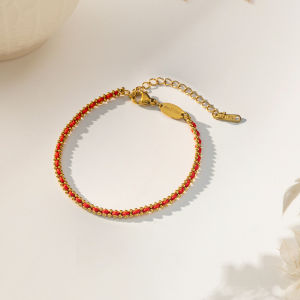 Red Rope Bracelet Lunar New Year Black National Tide Women/Year of the Bracelet Men 18K GoldPlated Braid Couple Black National Tide