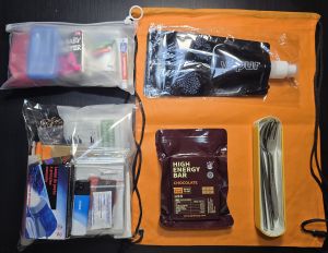 SURVIVAL BUDDY EMERGENCY KIT | COMPLETE EMERGENCY & SURVIVAL KIT WITH FIRST AID + HYGIENE KIT