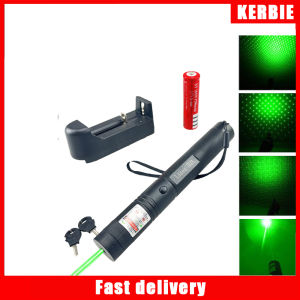 Powerful Green Laser Pointer Pen Beam Light 5mW Lazer Power 532nm+18650+Charger