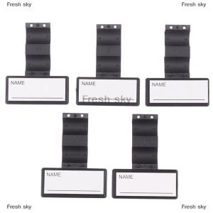 [COD] Fresh sky 1 5Pcs Name Tag Stethoscope Identification Tags Id Custom Magnets Holder Clip Badgelabel Tube Nametags Magnetic Plate Badges