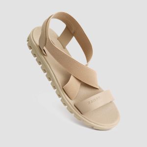 Sandal Wanita Korean Style Camou Scarlet Caramel Elegan Kekinian Dewasa Terbaru