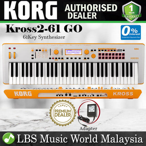 Korg Kross 2 EX 61 Key GO Gray Orange Music Workstation Portable Keyboard  (Kross2 KrossEx) | Lazada