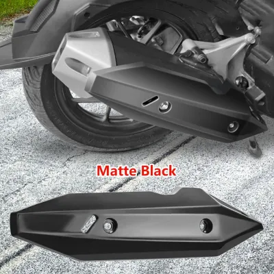 Meroca HONDA CLICK V2 / CLICK V3 MUFFLER COVER GLOSSY HYDRO-DIP FORGED CARBON / EXHAUST PIPE HEAT GUARD COVER 1PC