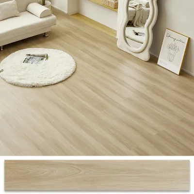 กระเบื้องยาง 10 แผ่น กระเบื้องยางลายไม้ ขนาด91*15cm วัสดุPVC+PVE ทนทาน