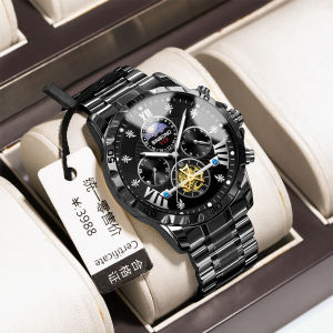 BINBOND Watch for Men Original Business Tourbillon Night Glow Waterproof Luxury Seiko Wristwatch