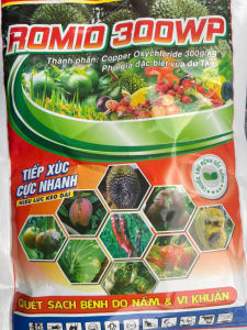 [10 Gói] Copper Oxychloride - ROMIO 300WP - 300gr - rỉ sắt nấm hồng tảo đỏ mốc sương thối nhũn rêu tảo