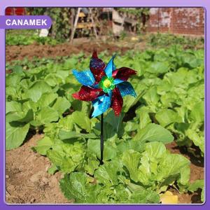 【CANAMEK】 Bird Repeller Pinwheels Reflective Sparkly Bird Deterrent Windmill Protect Garde