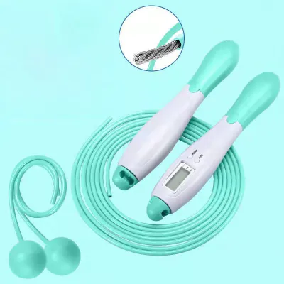 [2 trong 1]Dây nhảy không dây và có dây đếm số điện tử Calo & Km - Dây nhảy tập gym tại nhà cao cấp