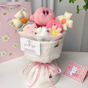 Plush Flower Bouquet Light Up Doll Soft Toy Gift Bag for Couple Valentine Day Anniversary Bouquet Cenderamata