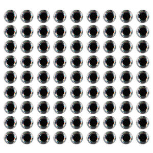 LOUCHEN Fishing Sticker Fly Fishing Simulation 3mm 4mm 5mm 6mm Eyeball 100pcs/lot DIY Eyes 3D Fish Eyes Fishing Lure Eyes Artificial Fish Eyes